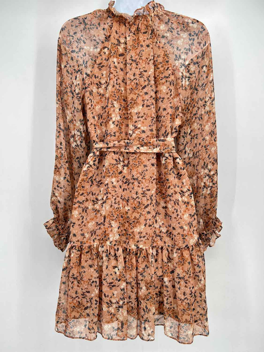 Antonio Melani Size 0 Tan Floral Dress