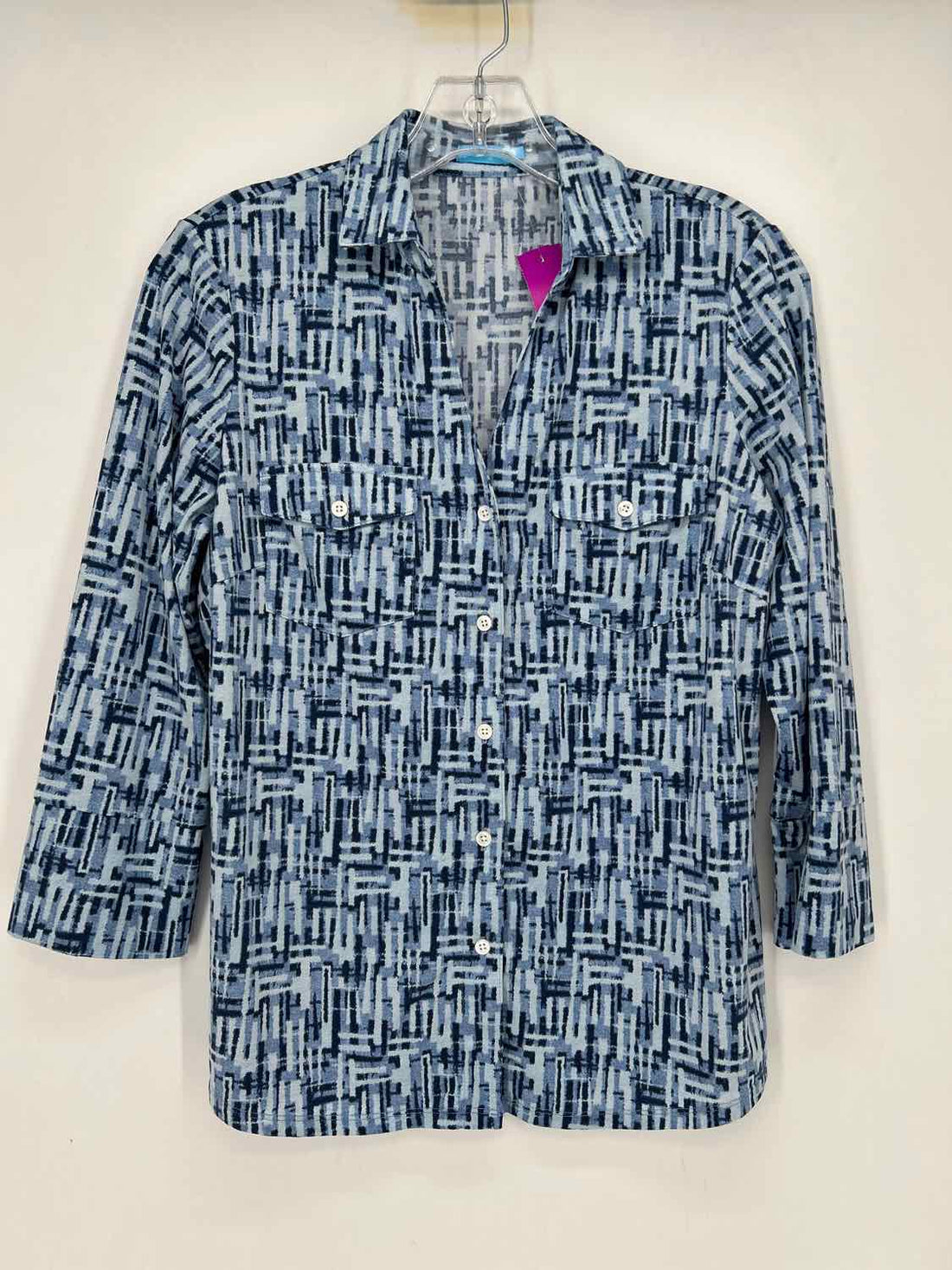 J McLaughlin Size S Blue Print Long Sleeve