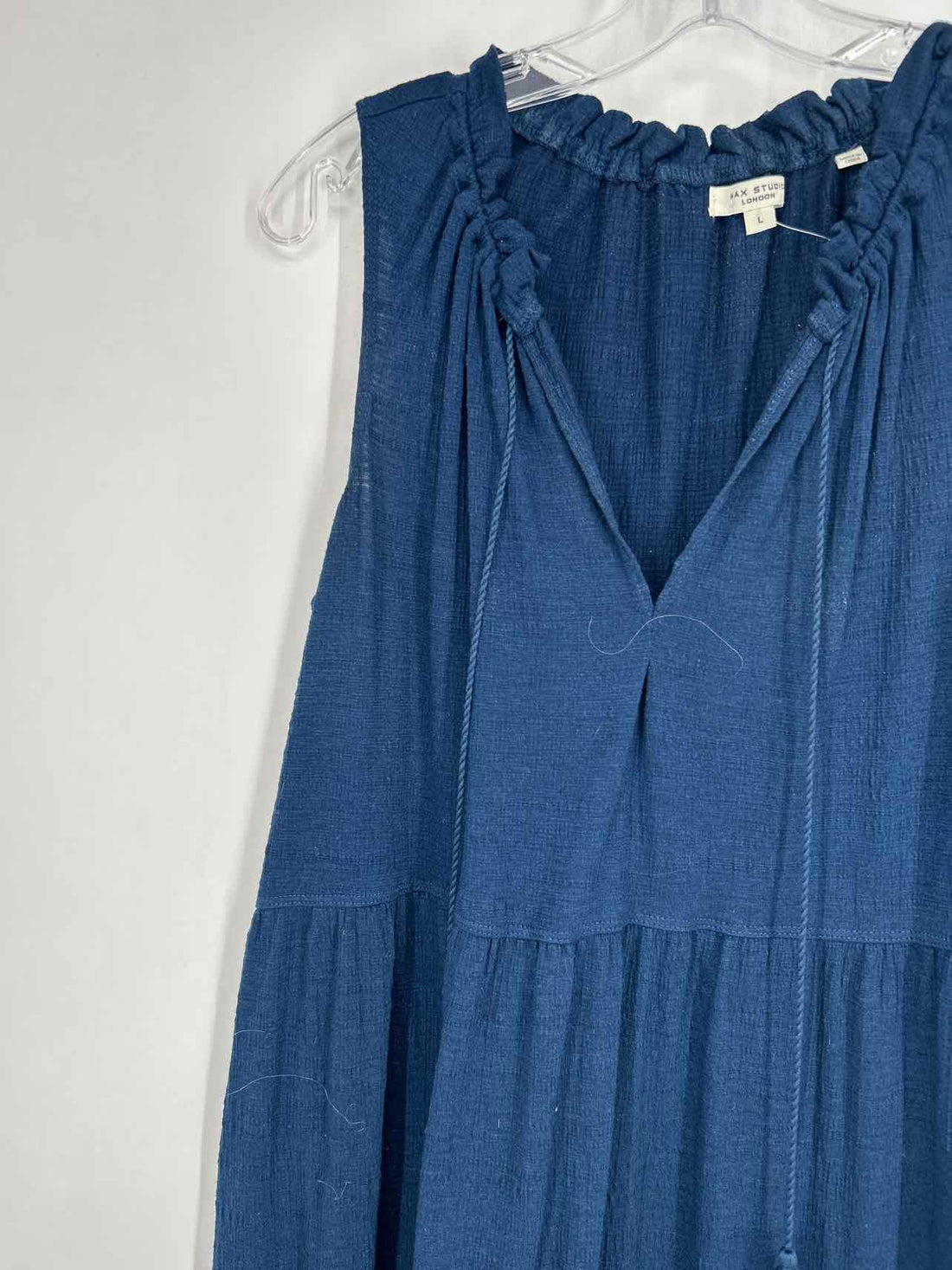 Max Studio Size L Navy Sleeveless Dress