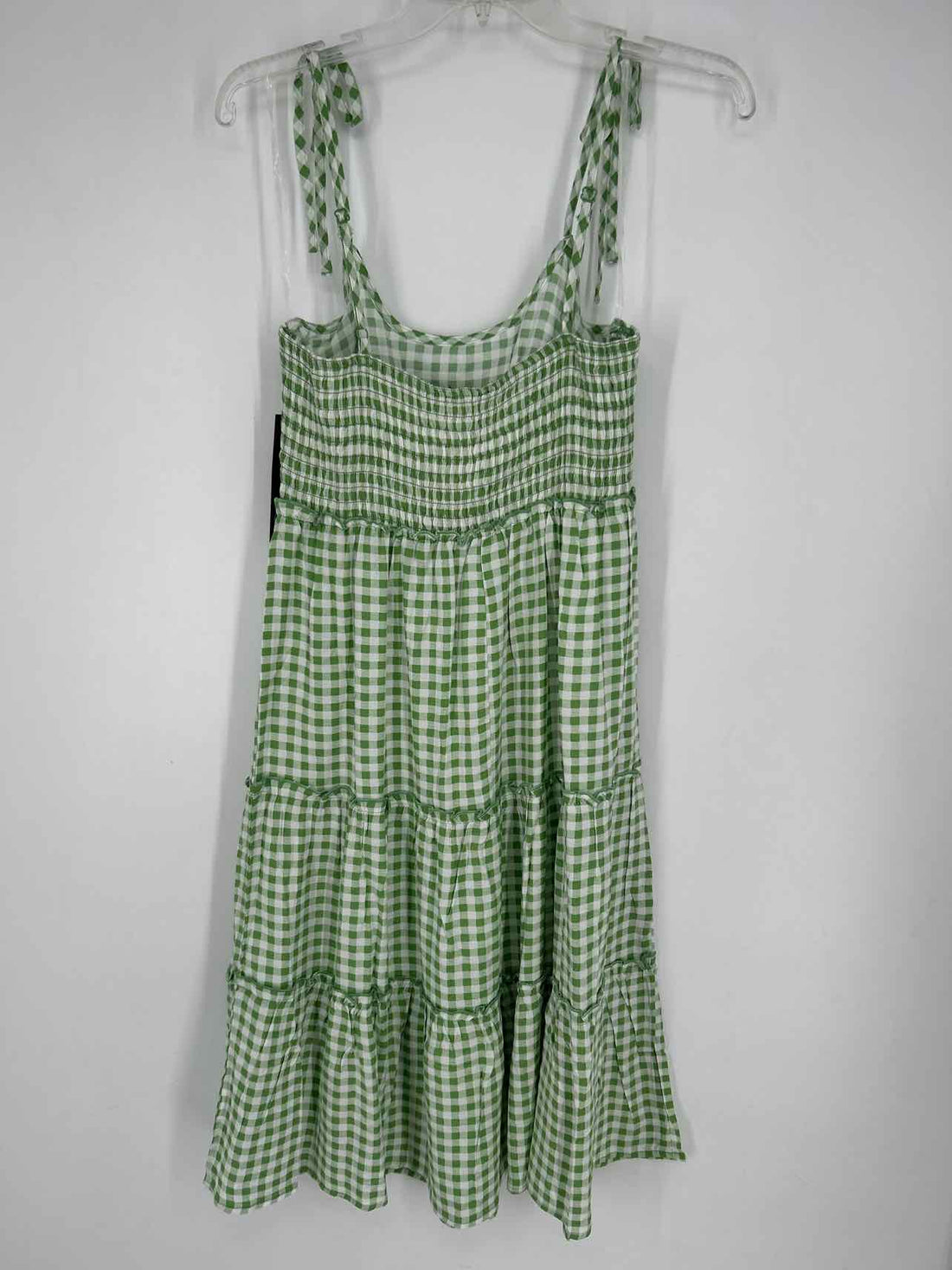 As U Wish Size M Green Gingham NWT Dress