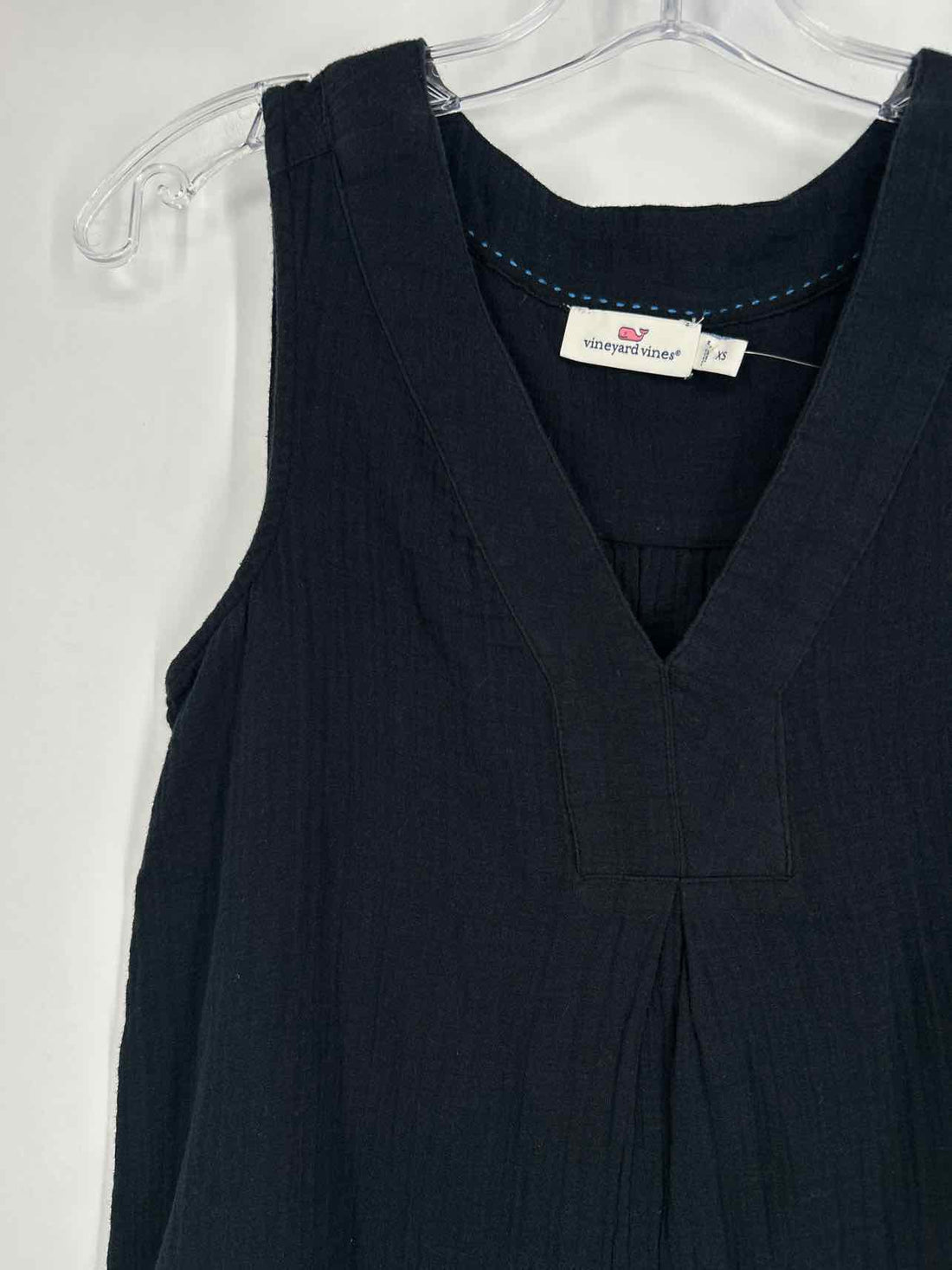 Vineyard Vines Size XS Black Gauze Sleeveless