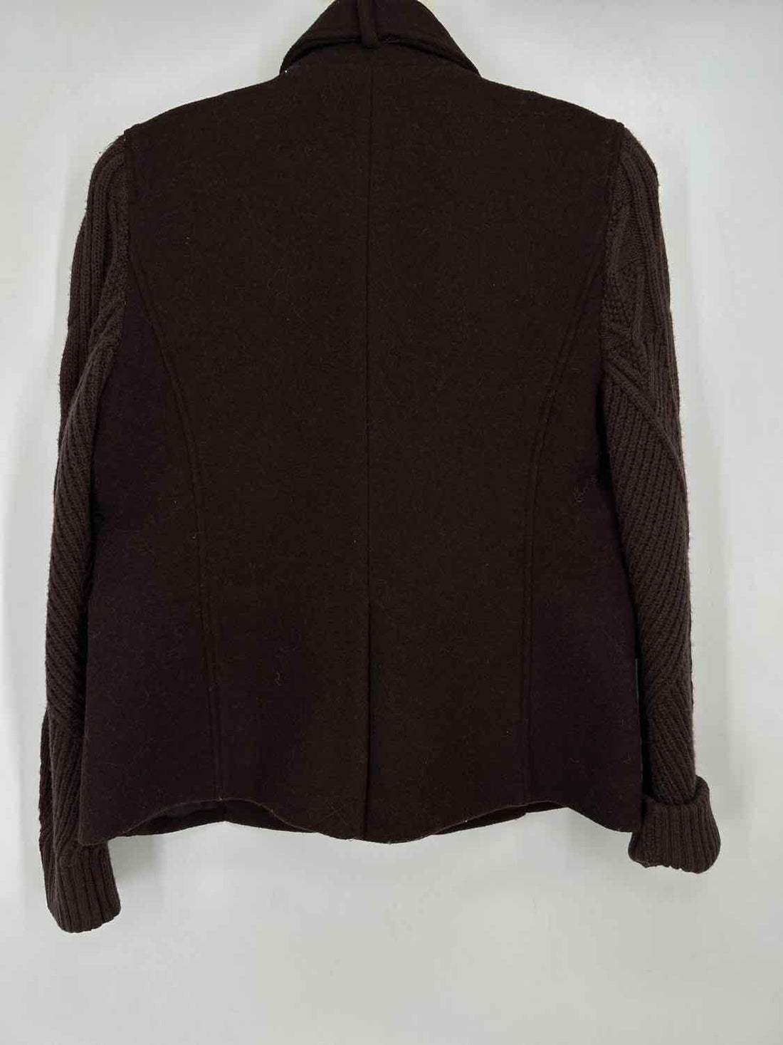 Elie Tahari Size XS Dark Brown Wool Blend Jacket