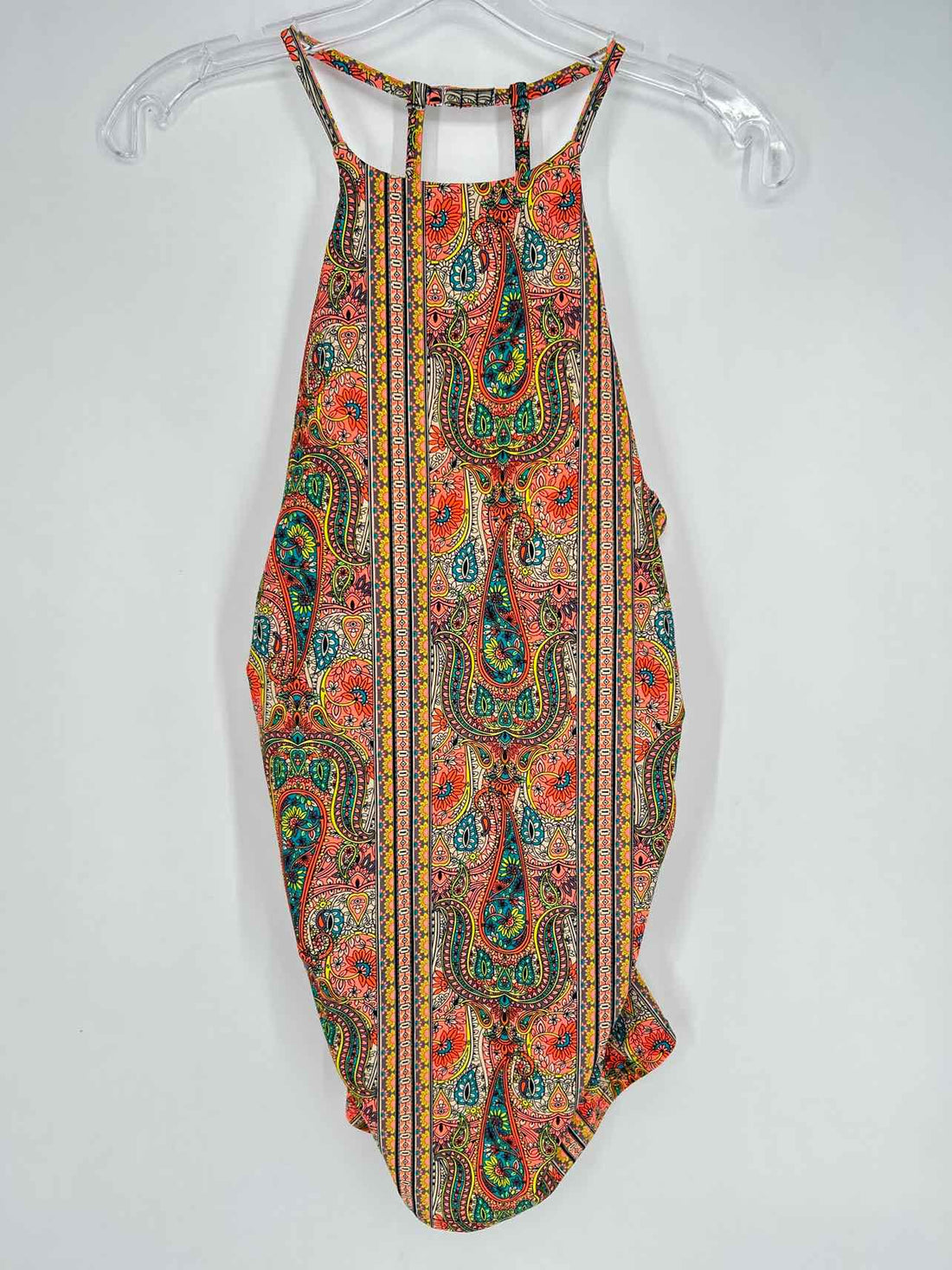 2Chillies Size L Neon Print NWT Swimsuit Top Only