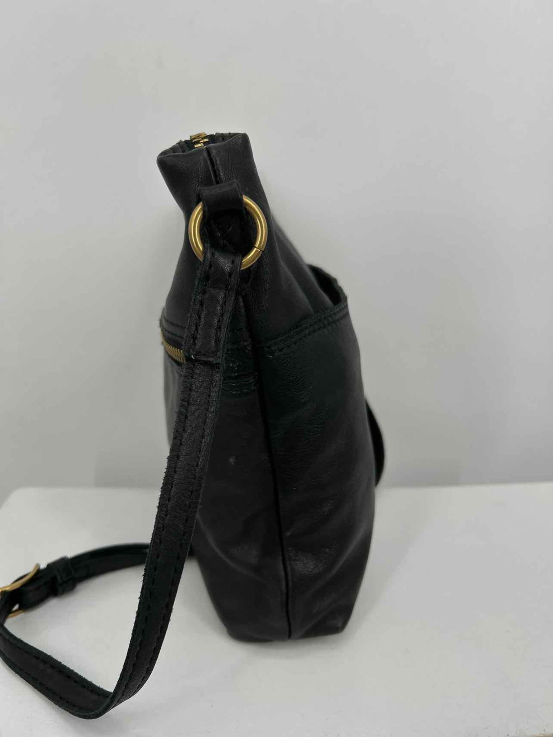 Margot Black Leather Pre Owned Shoulder