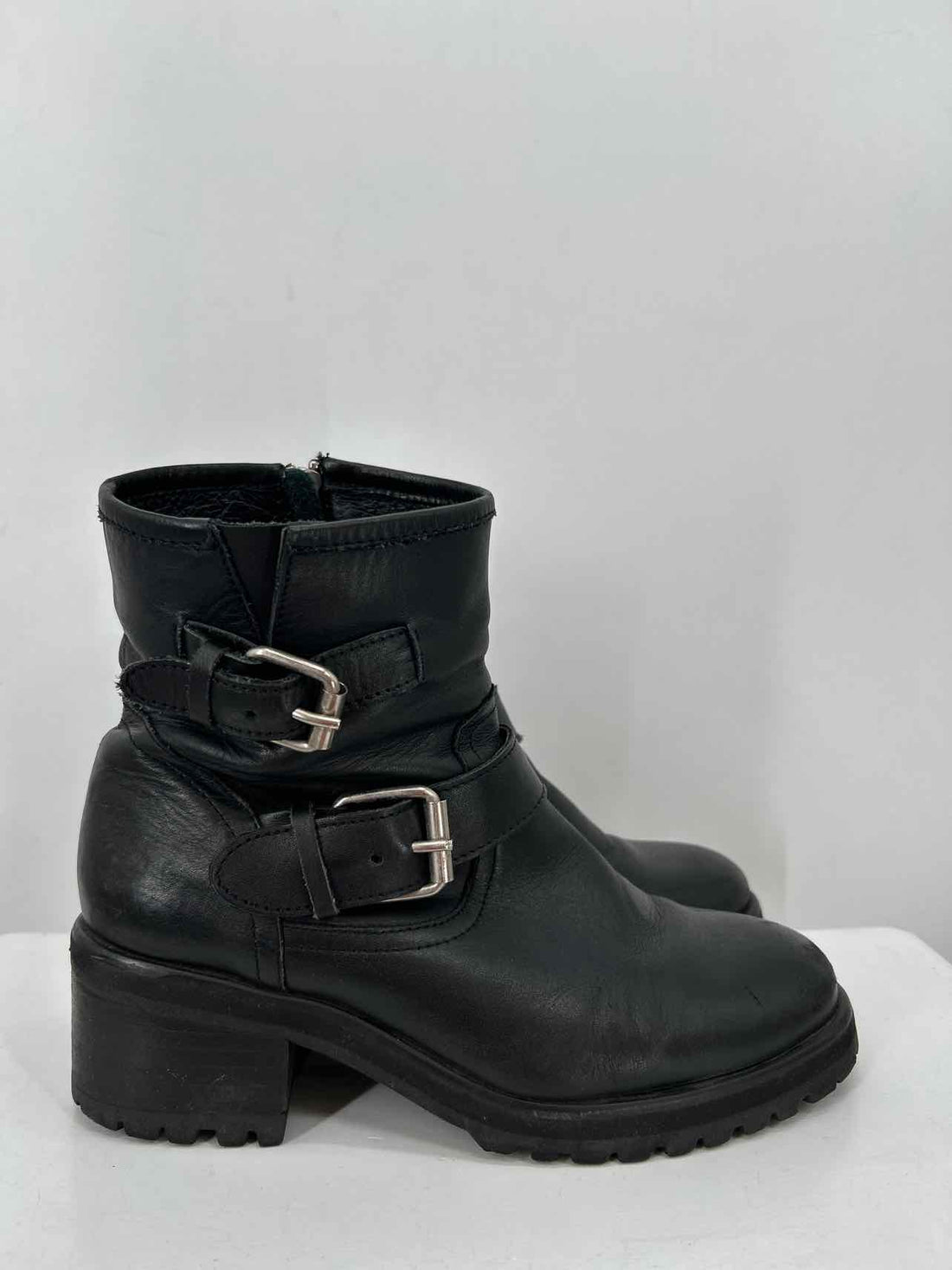 Steve Madden Women Size 9 Black Moto Boot