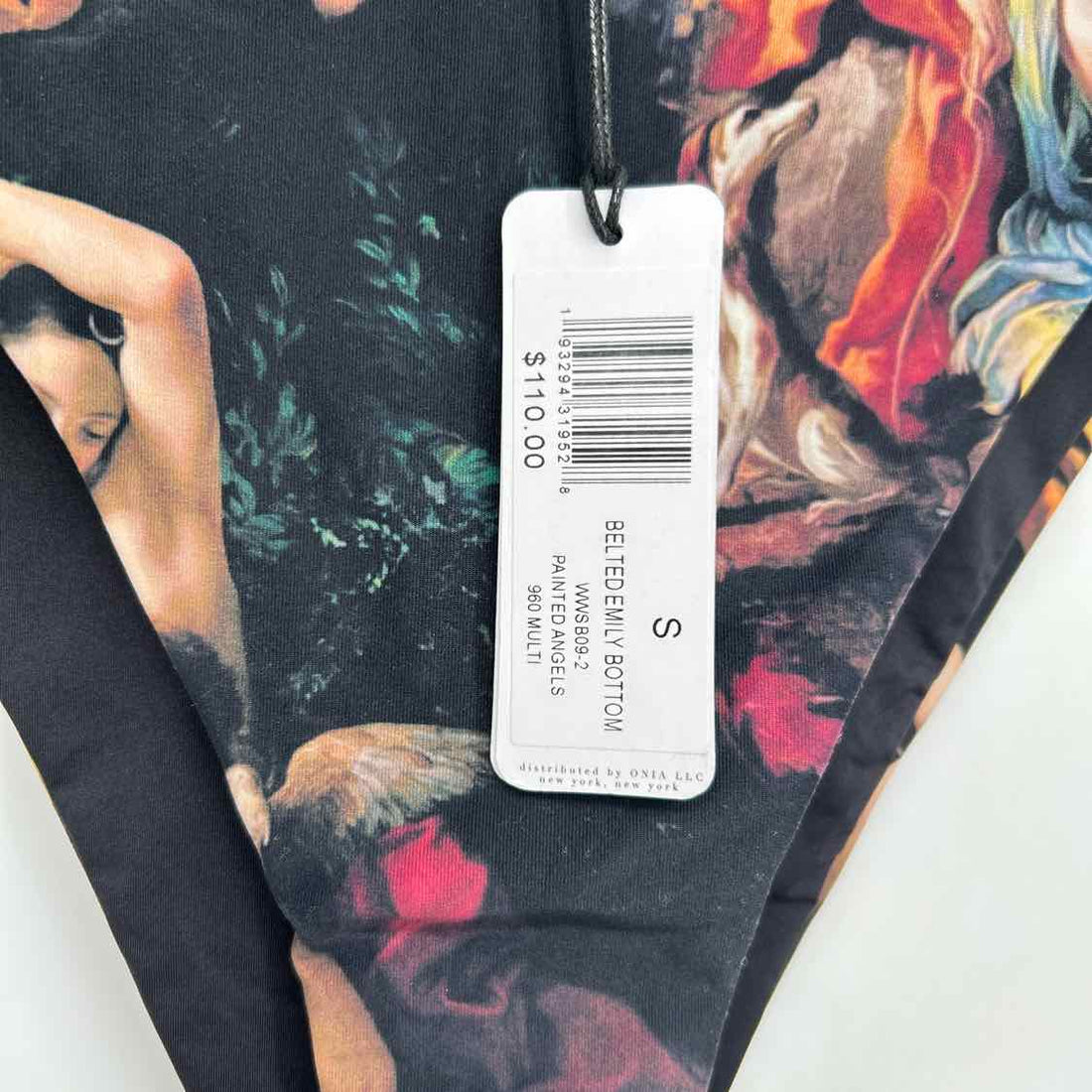 We Wore What Size S Black Print NWT Swimsuit Bottom Only