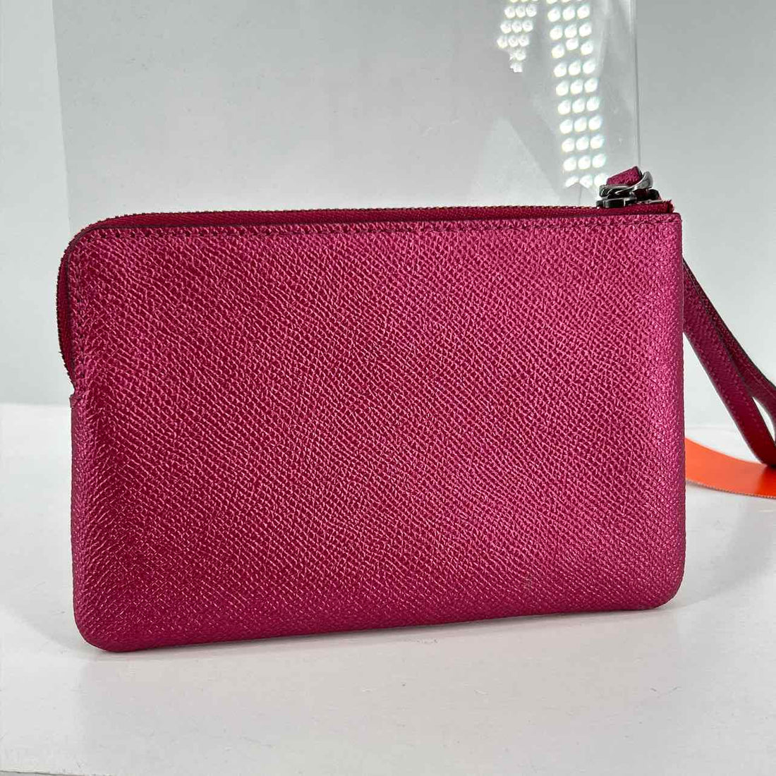 Coach Metallic Pink Pebbled Leather Wallet