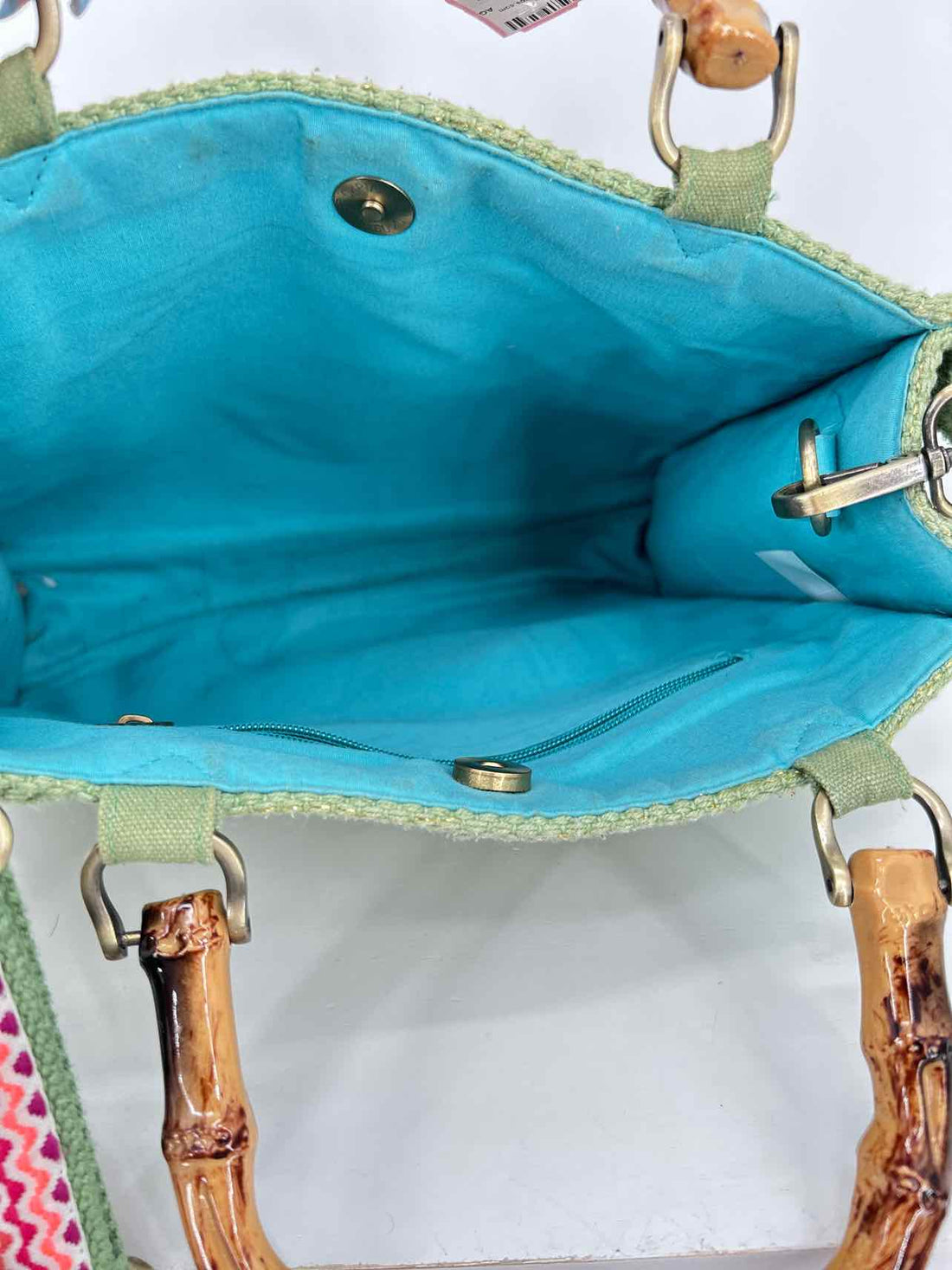No Brand Name Green Woven Crossbody