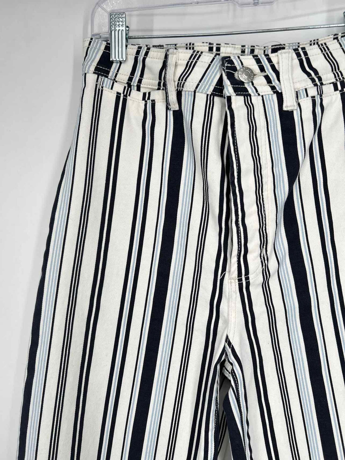 Rolla's Size 26 White Striped Jeans