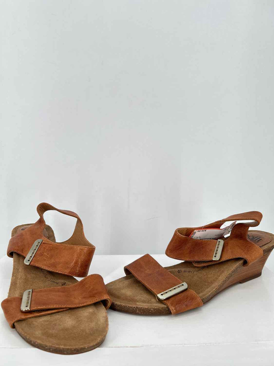 Sofft Women Size 11 Brown Leather Wedges