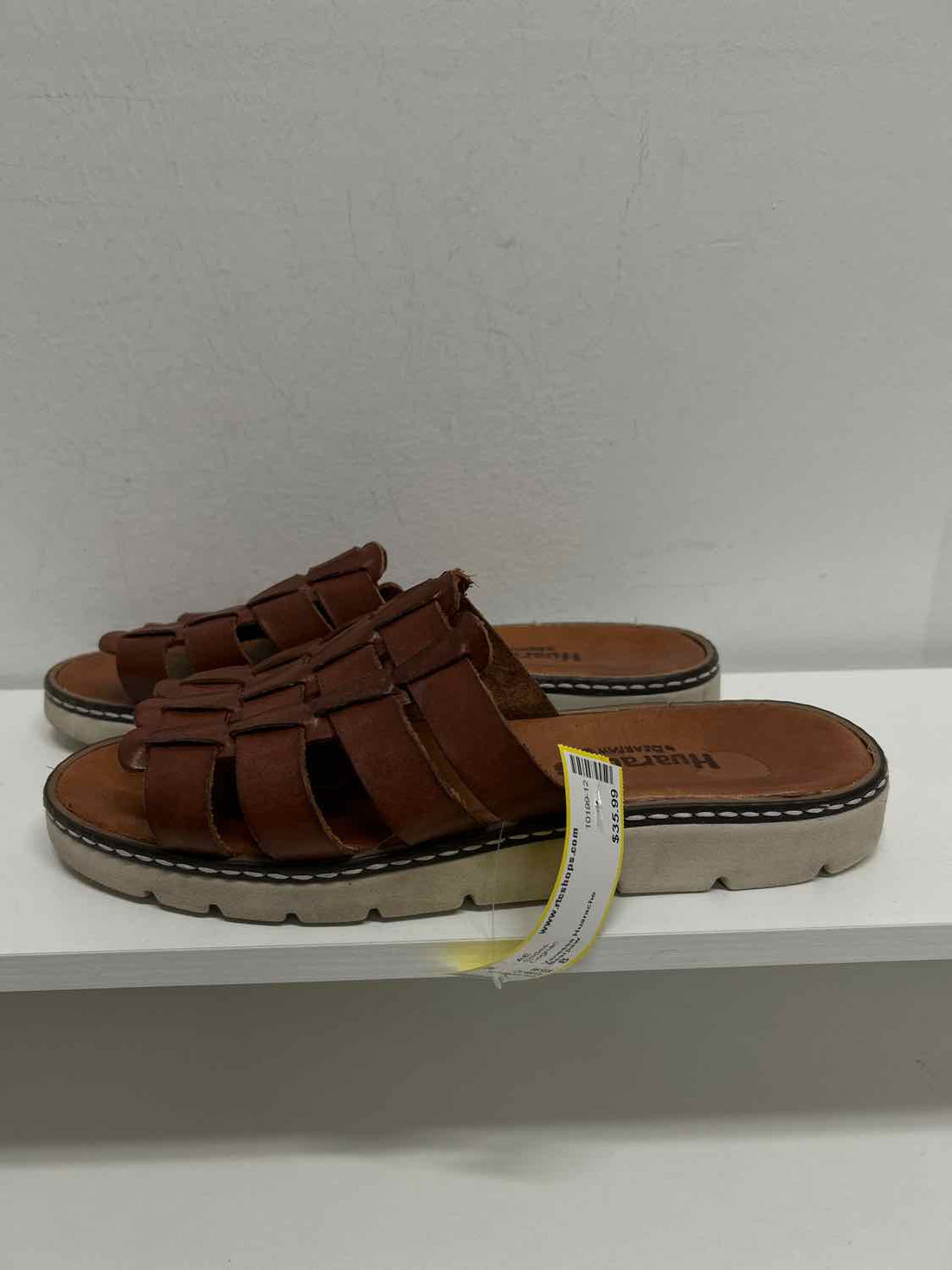 Bearpaw Women Size 8 Cognac Slides