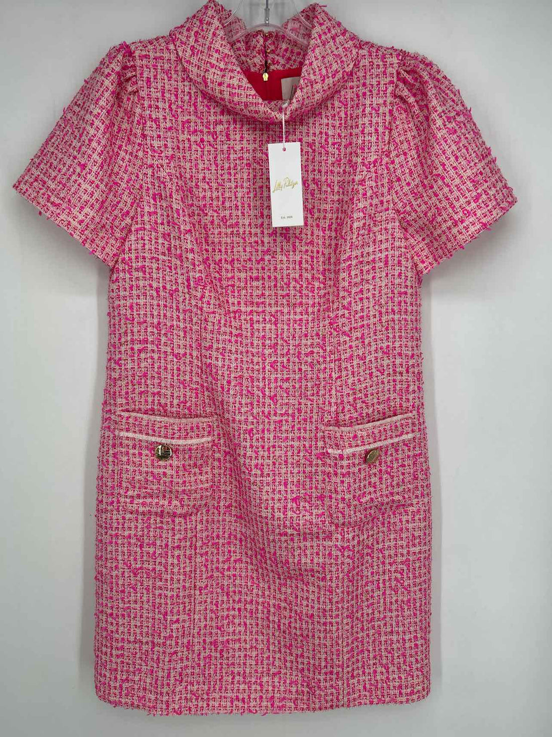 Lilly Pulitzer 8 Hot Pink Tweed NWT Lilly Pulitzer Dress