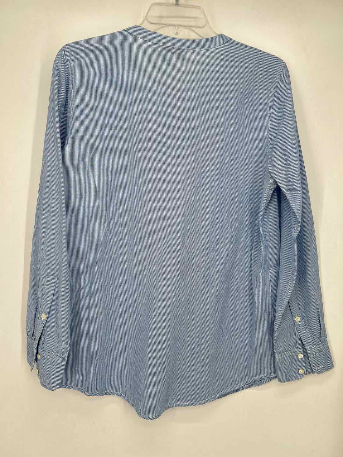 Vineyard Vines Size 6 Blue & White Striped Embroidered Long Sleeve