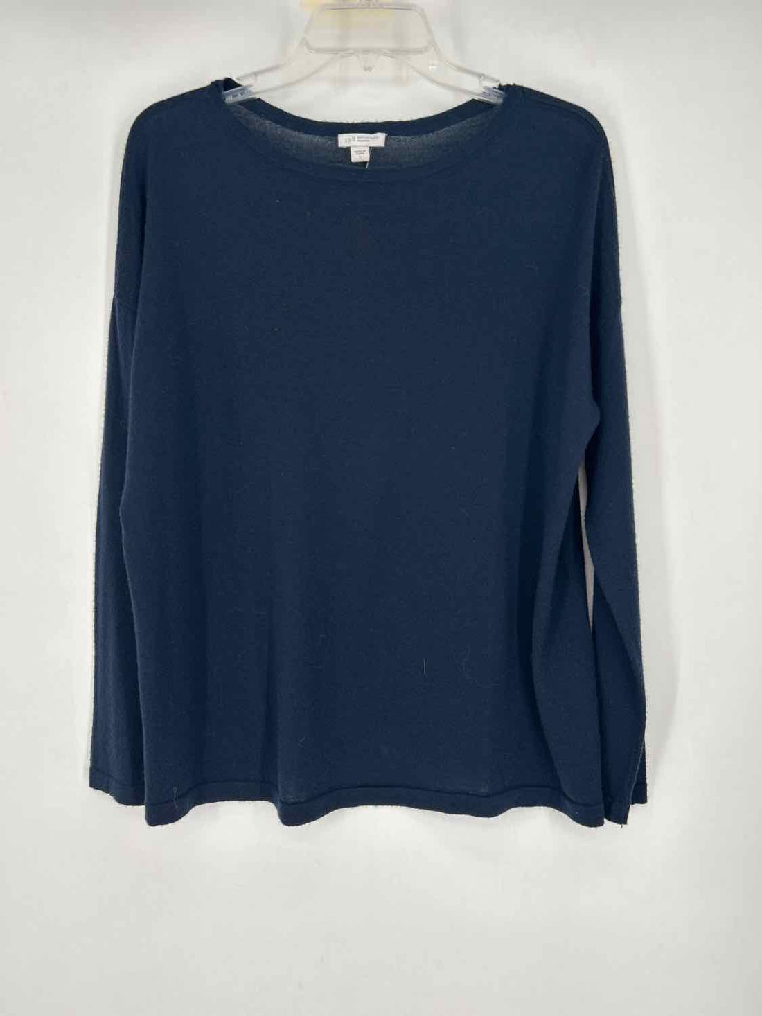 J Jill Size L Navy Merino Wool Long Sleeve