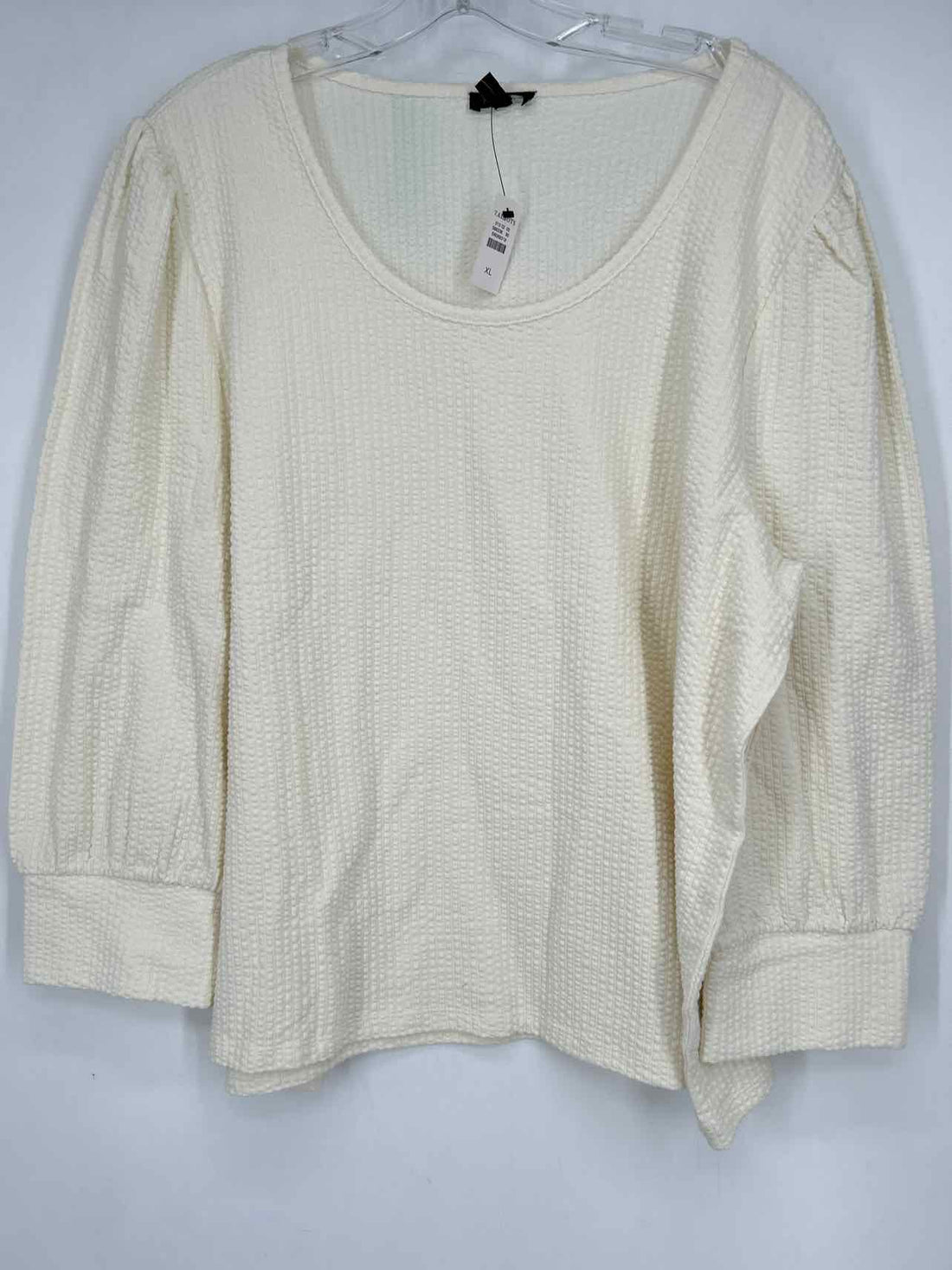 Talbots Size XL Ivory Textured NWT Long Sleeve