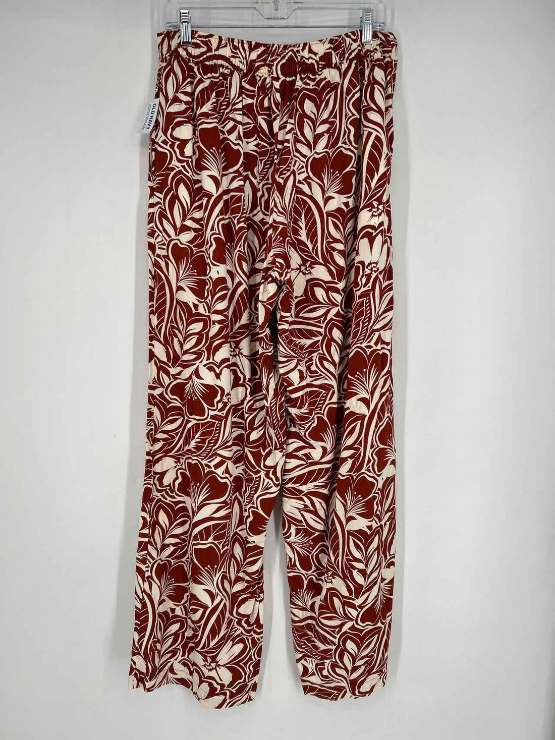 Old Navy Size L Tall Rust Brown & White NWT Pants