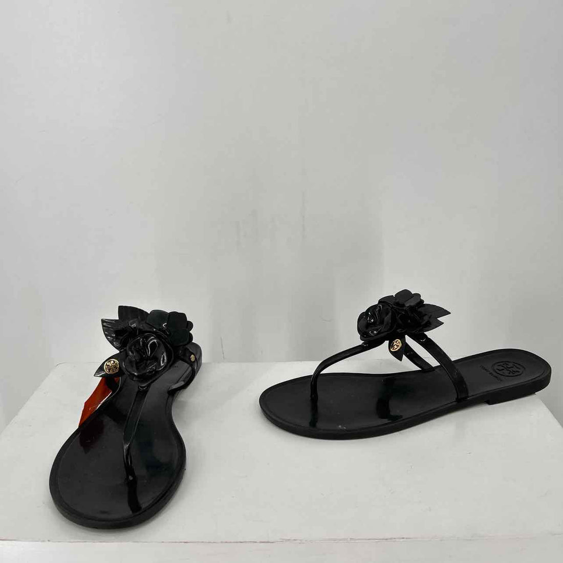 Tory Burch Women Size 7 Black Jelly Sandals