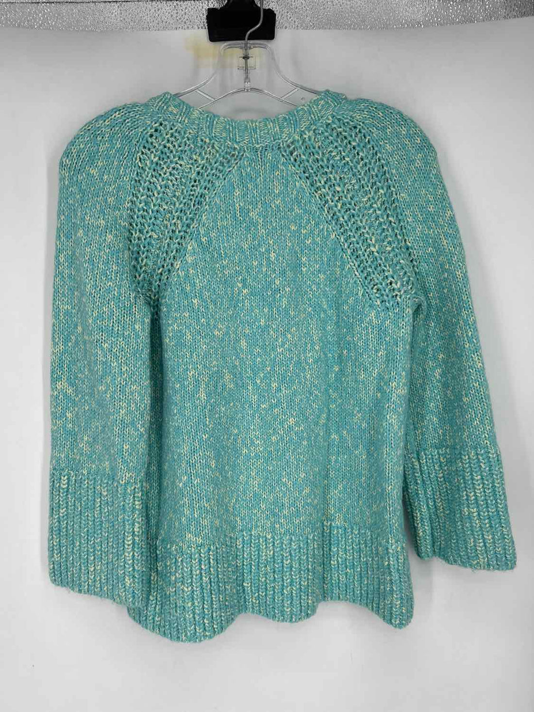 Talbots Size SP Light Blue & Yellow Marled Sweater