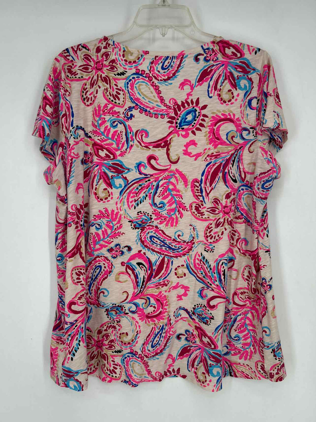 Lilly Pulitzer XL Cream & Pink Print Lilly Pulitzer Top