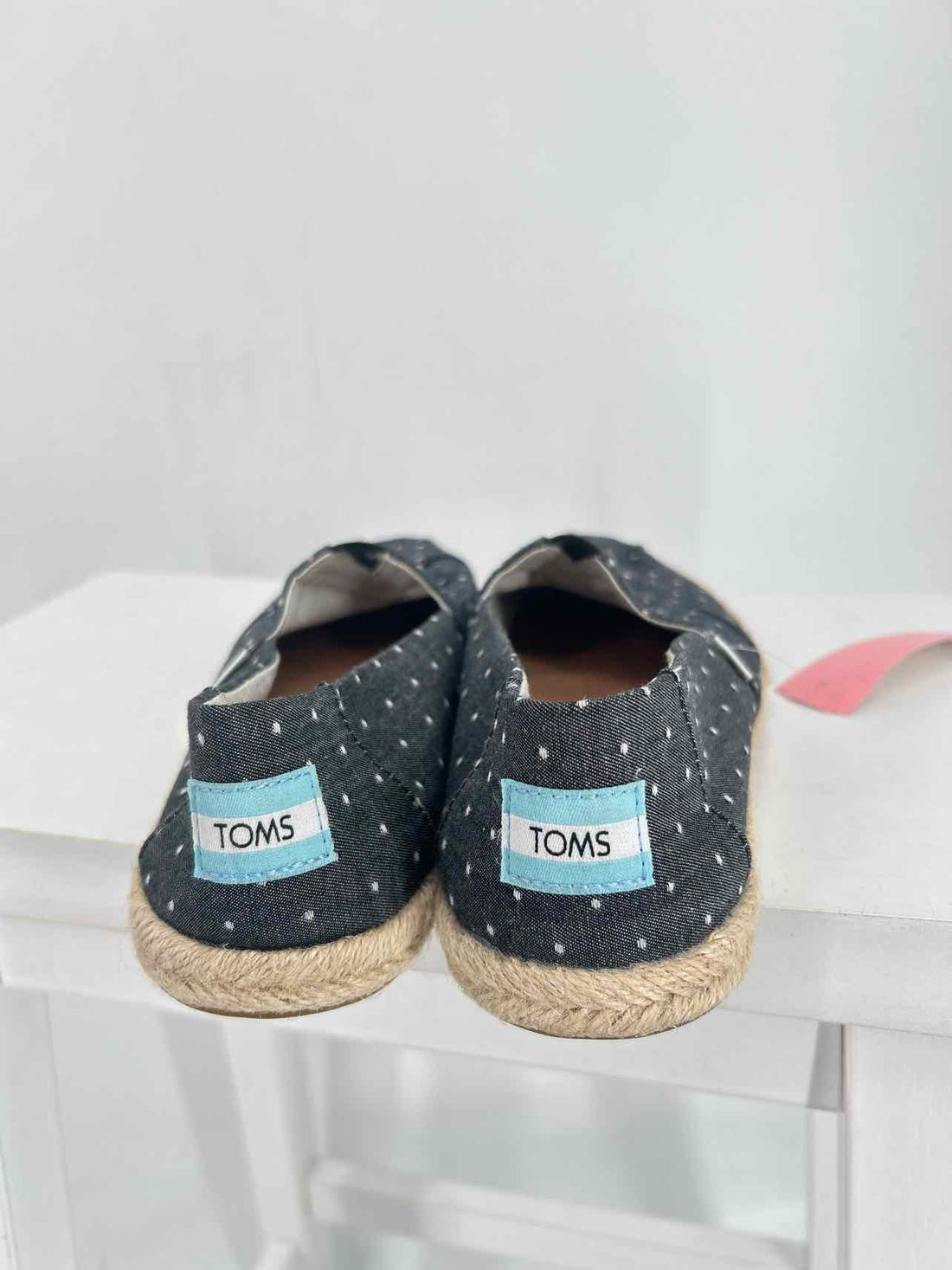 Toms Women Size 7 Navy Polkadot Espadrilles