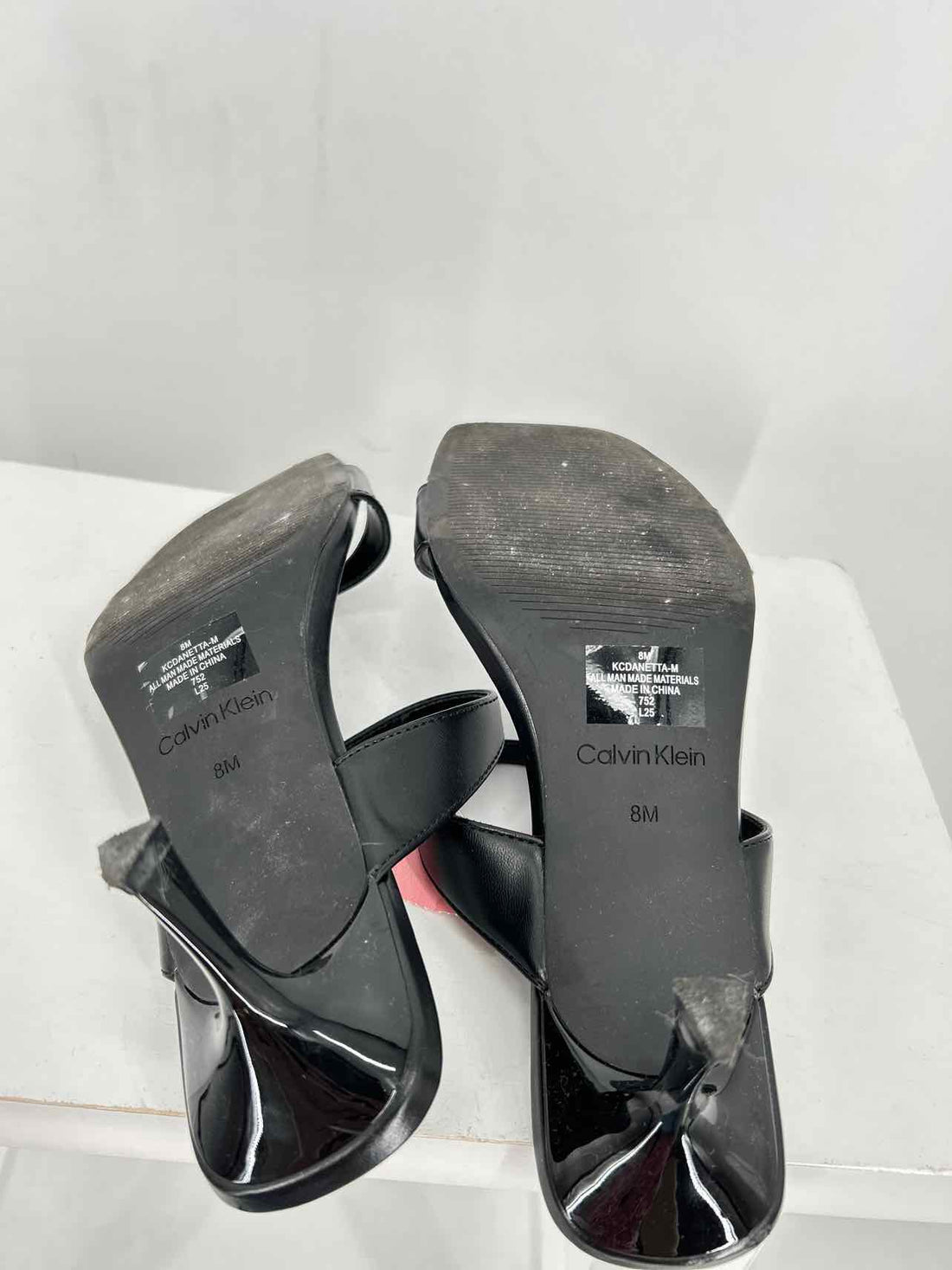 Calvin Klein Women Size 8 Black Heels