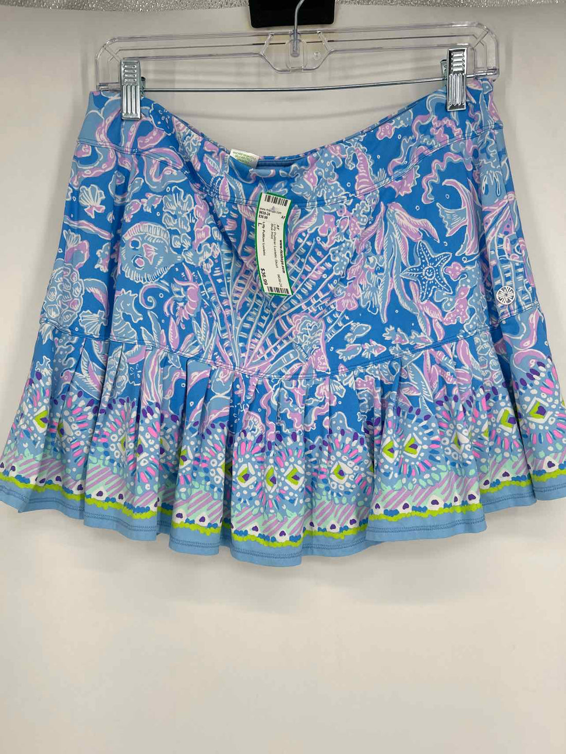 Lilly Pulitzer Luxletic Size L Blue Print Lilly Pulitzer Luxletic Skort