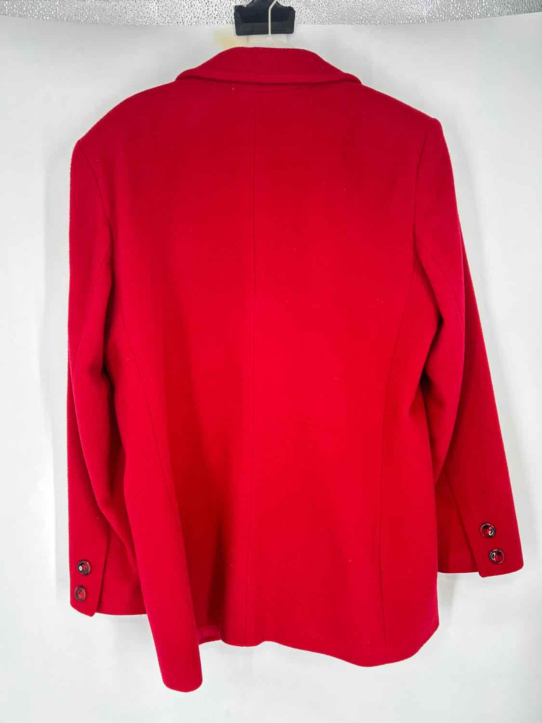 Rafaella Size 14 Red Wool & Cashmere Blend Vintage Coat