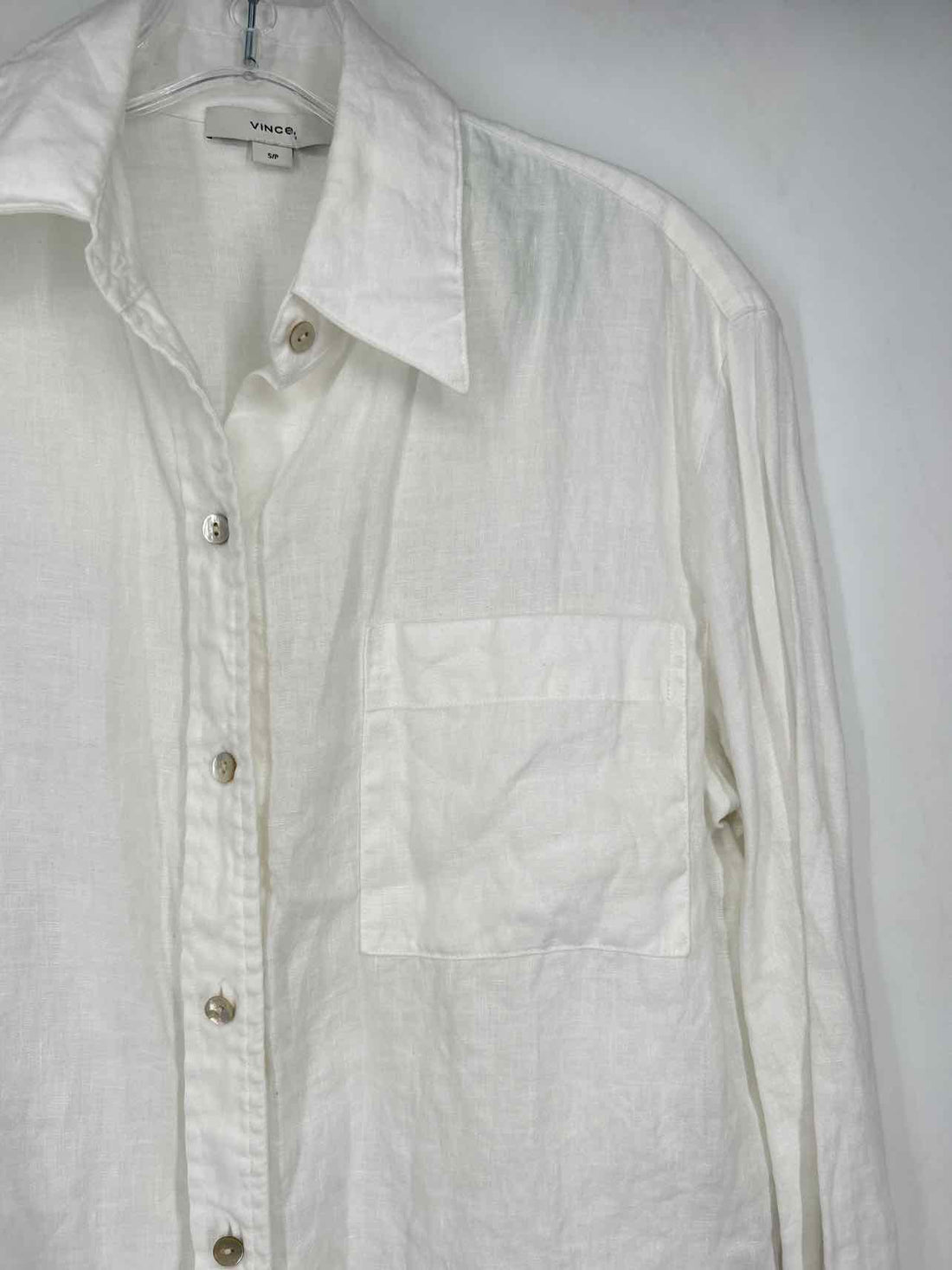 Vince Size S White Long Sleeve