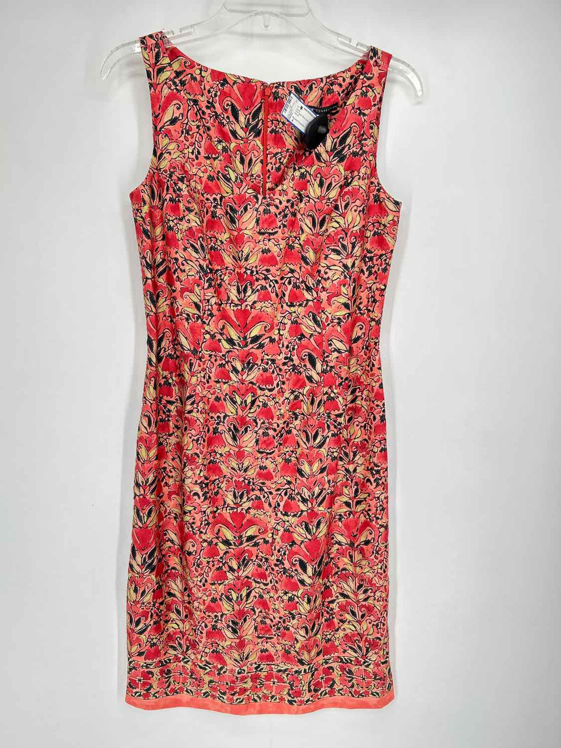 Peruvian Connection Size 4 Pink Floral Pima Cotton Sleeveless Dress