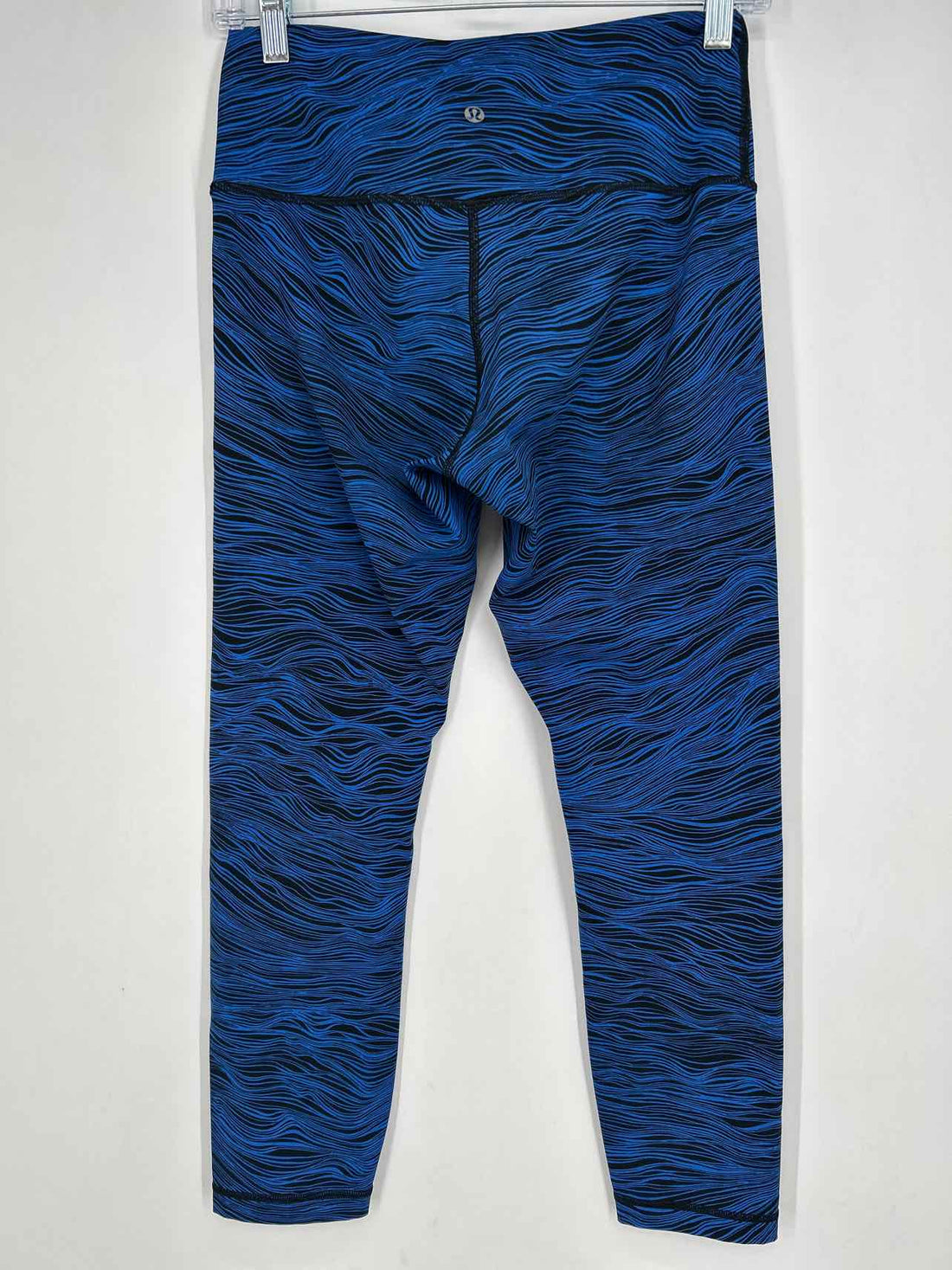 Lululemon Size 8 Blue & Black Active Leggings