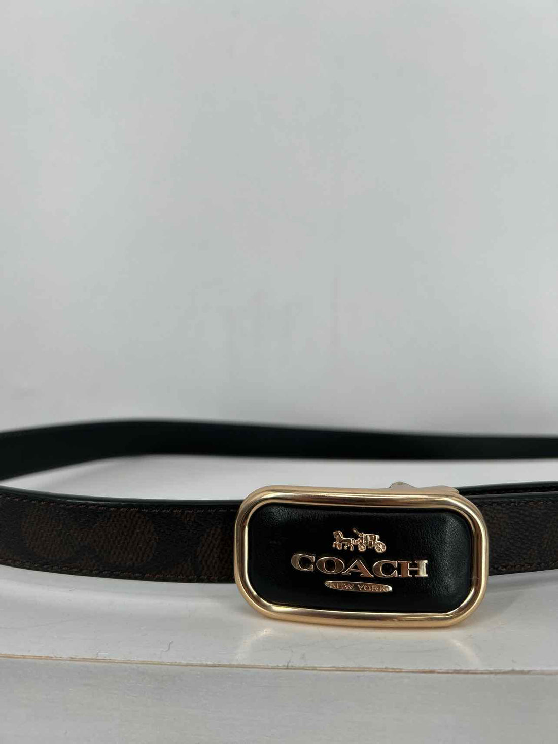Coach Size 42" Leather Black & Brown Belts