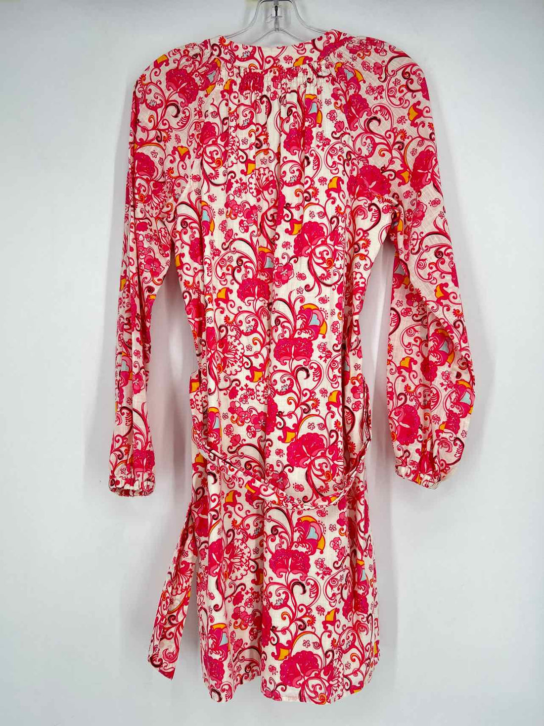 Lilly Pulitzer 6 White & Pink Print Long Sleeve Lilly Pulitzer Dress
