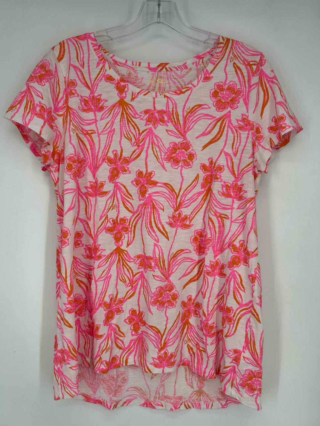 Lilly Pulitzer S White Pink & Orange Lilly Pulitzer Top