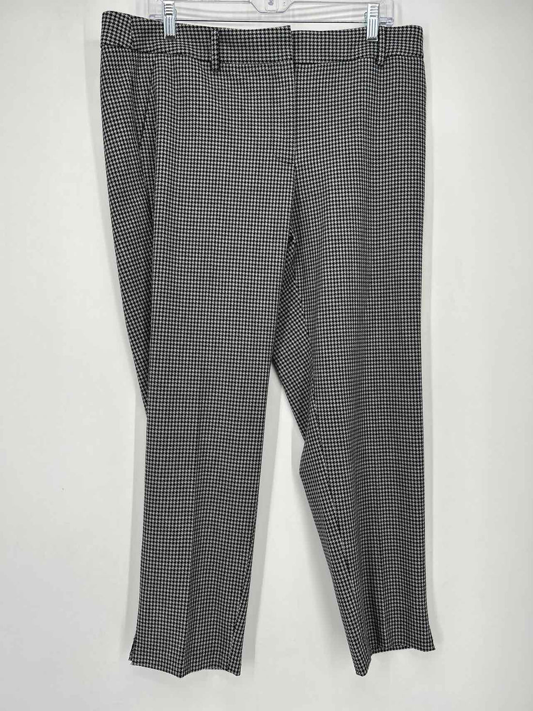 Talbots Size 12P Gray Houndstooth Hampshire Ankle Pants