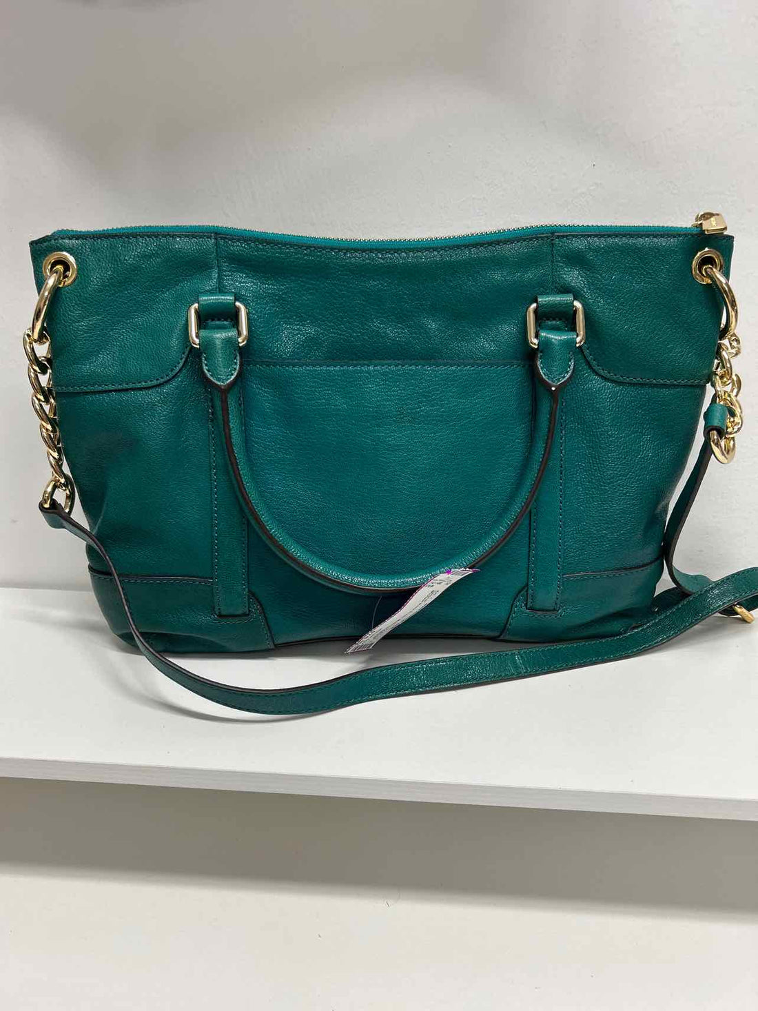 Michael Kors Green McGraw Satchel