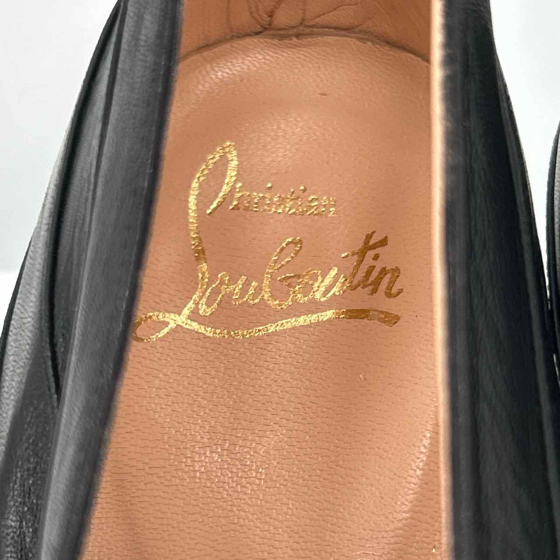 Christian Louboutin Women Size 37 Black Good Genuine Leather LUXURY