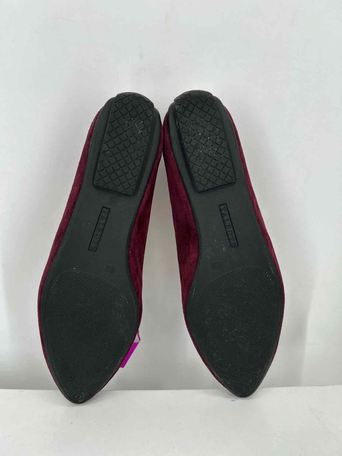 Talbots Women Size 8 Burgundy Genuine Suede Loafers