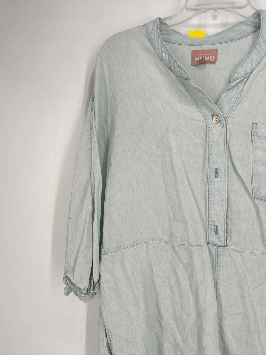 Show Me Your Mumu Size S Light Chambray Long Sleeve Rompers