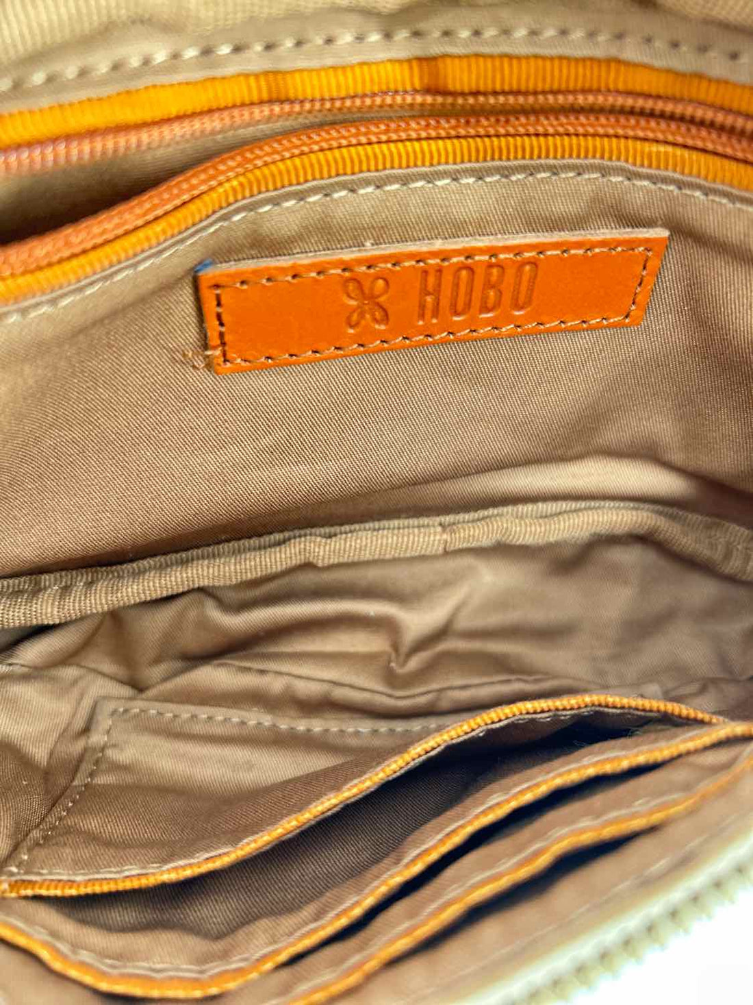 Hobo White Striped Belt Bag