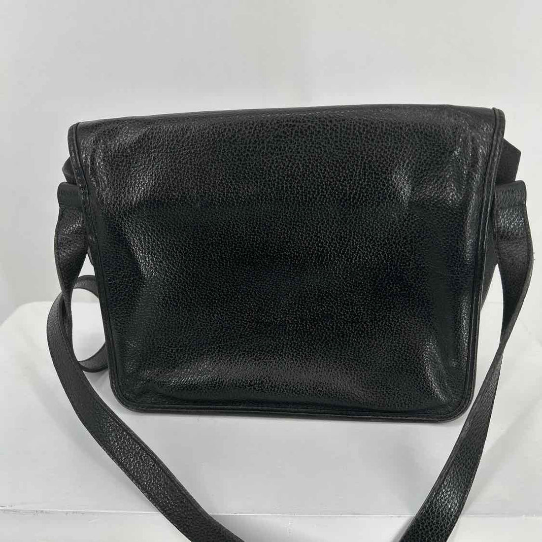 Yves Saint Laurent Spontini Black Vintage Saddle Bag Crossbody