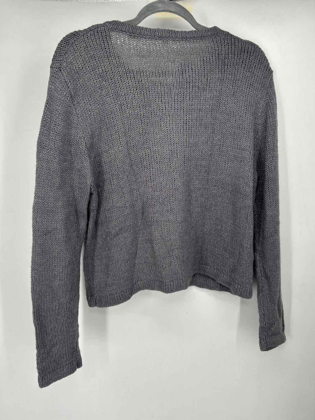 NIA Size M Gray Wool Blend Cardigan