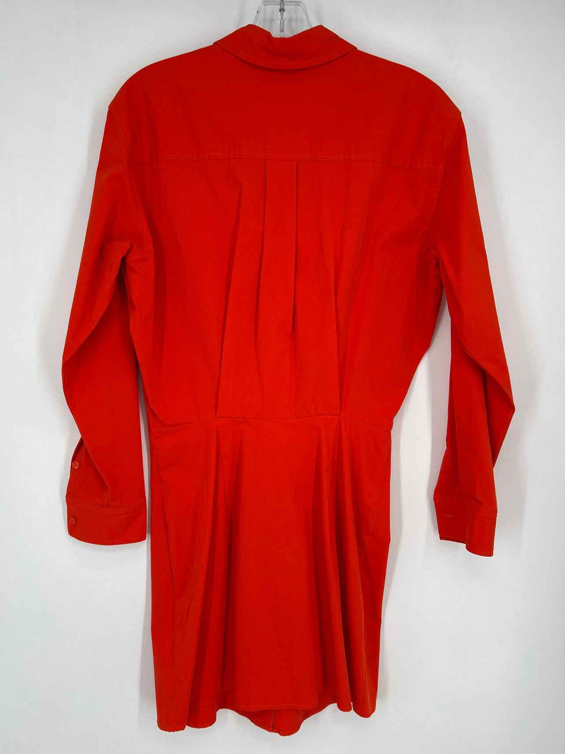 Good American Size S Red Orange Long Sleeve Dress