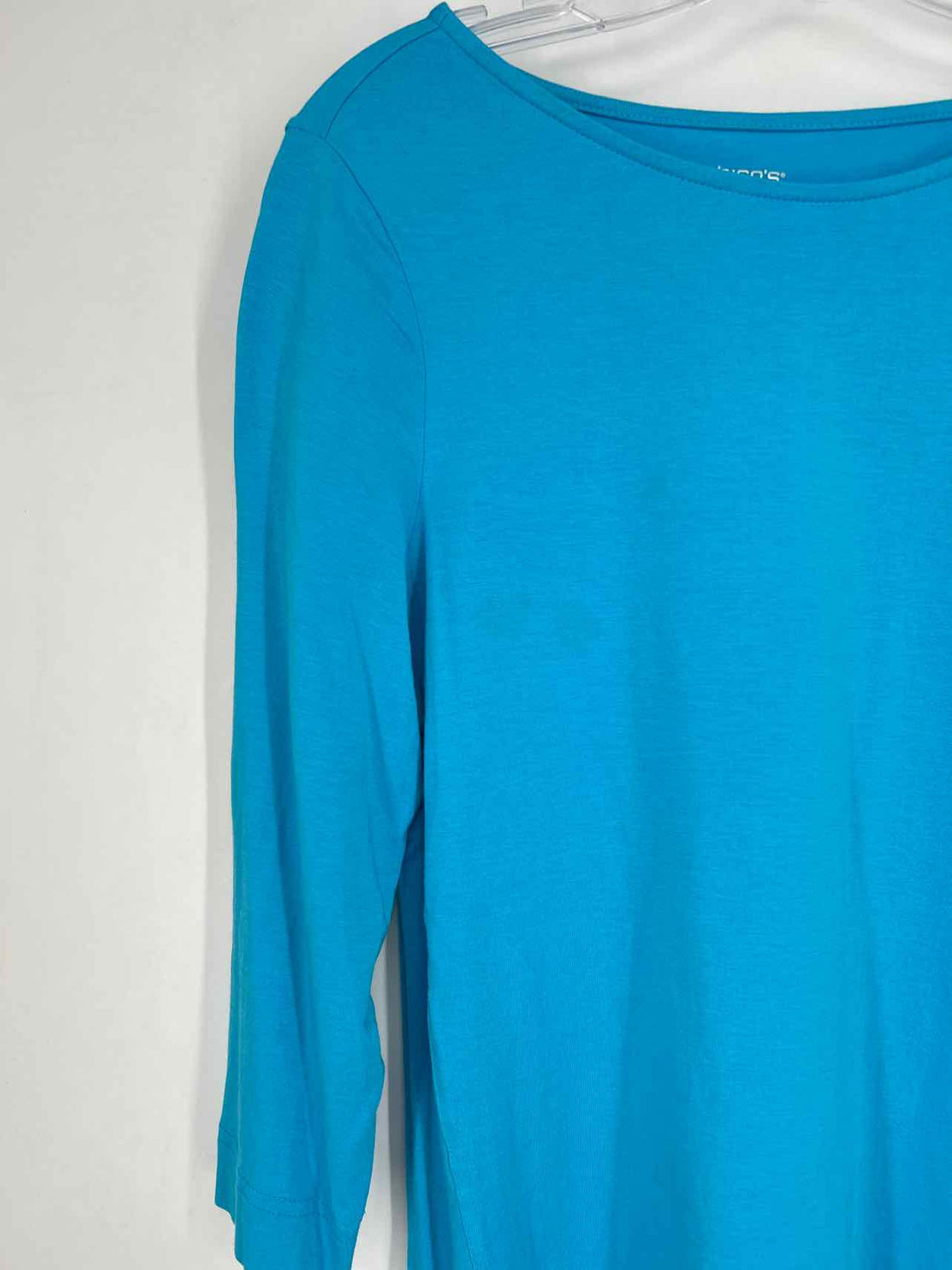 Chicos Size 1/M Bright Blue Long Sleeve