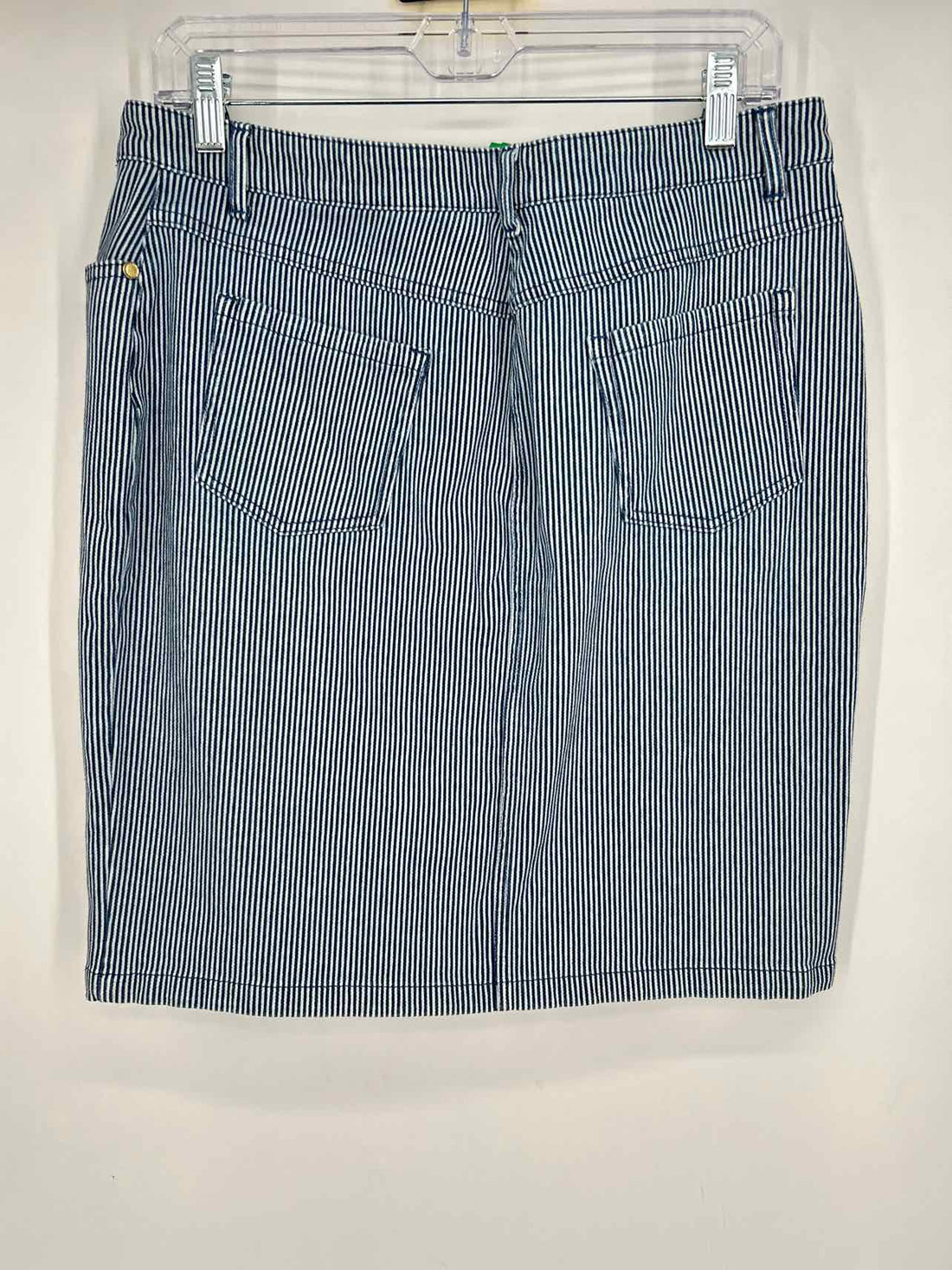 J McLaughlin Size 10 Navy & White Striped Skirts