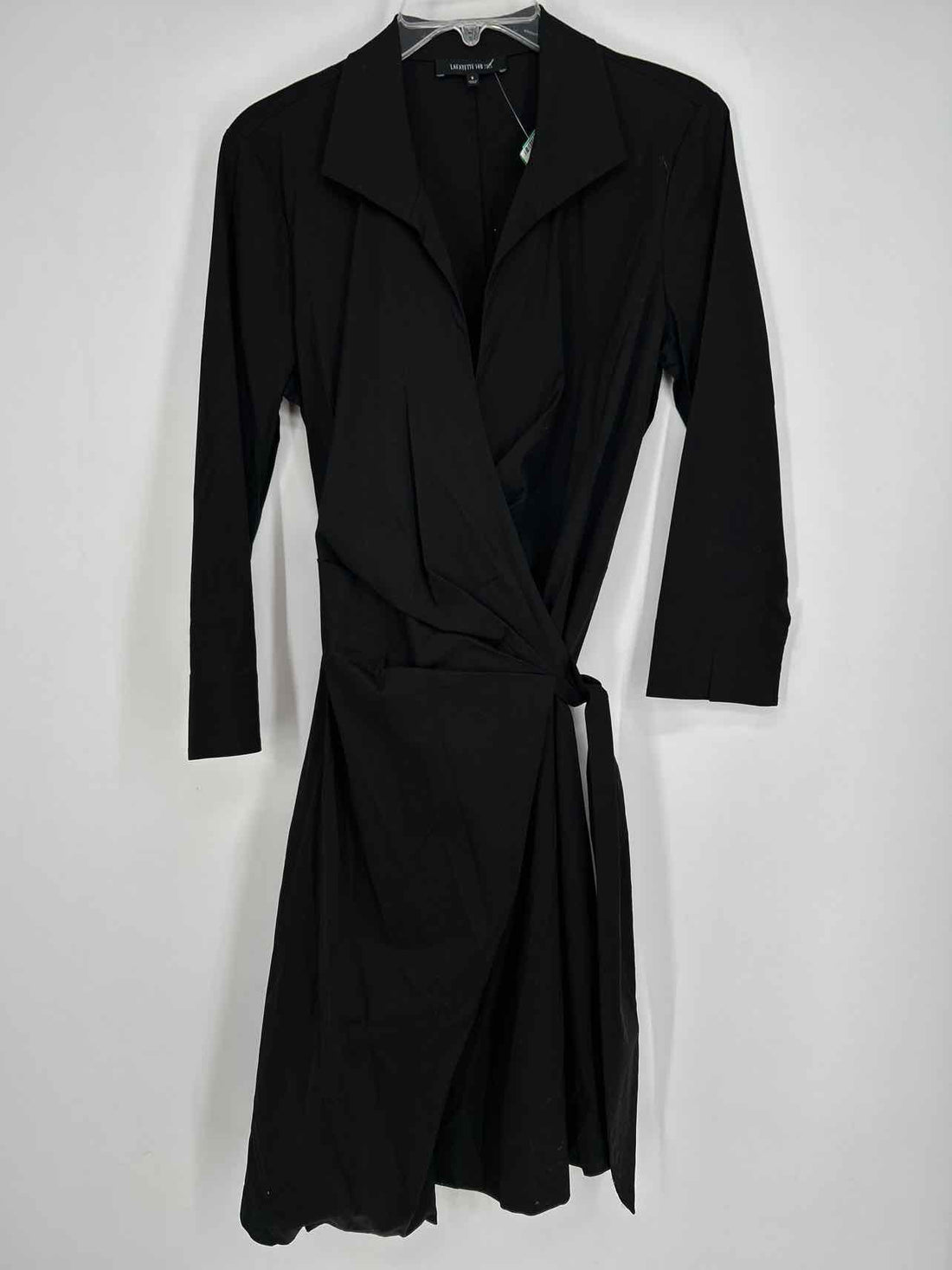Lafayette 148 Size 6 Black Long Sleeve Dress