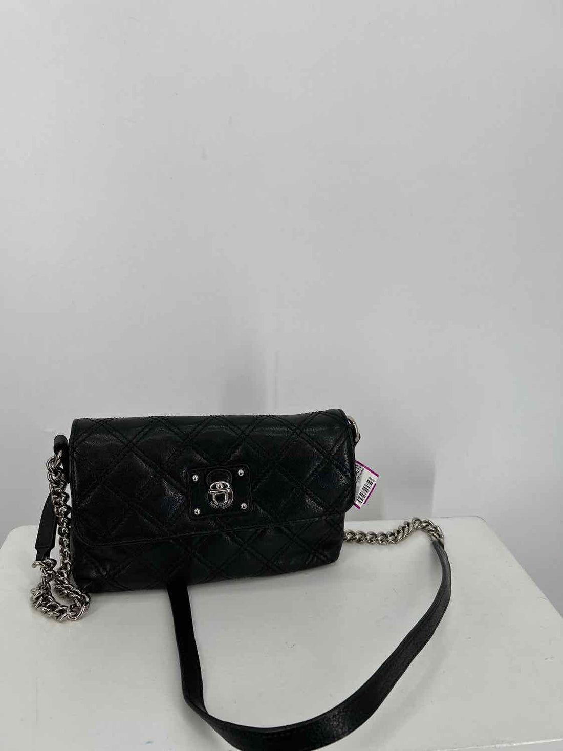 Marc Jacobs Black Genuine Leather Pre Owned Satchel