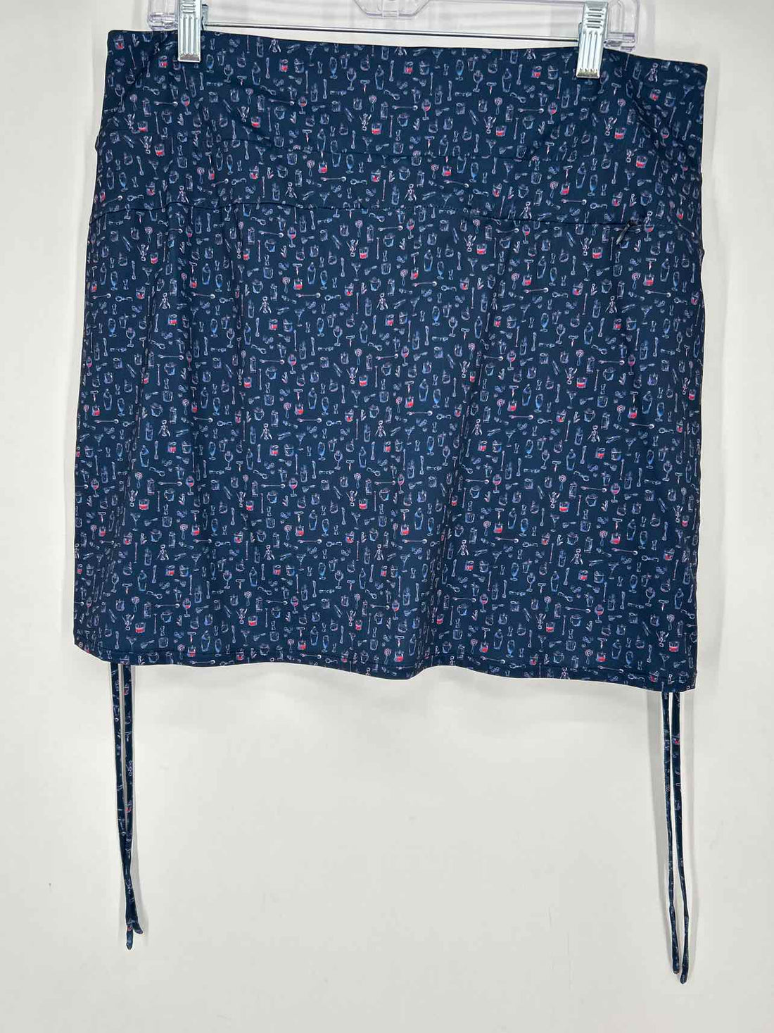 Greg Norman Size L Navy Print Active Skorts