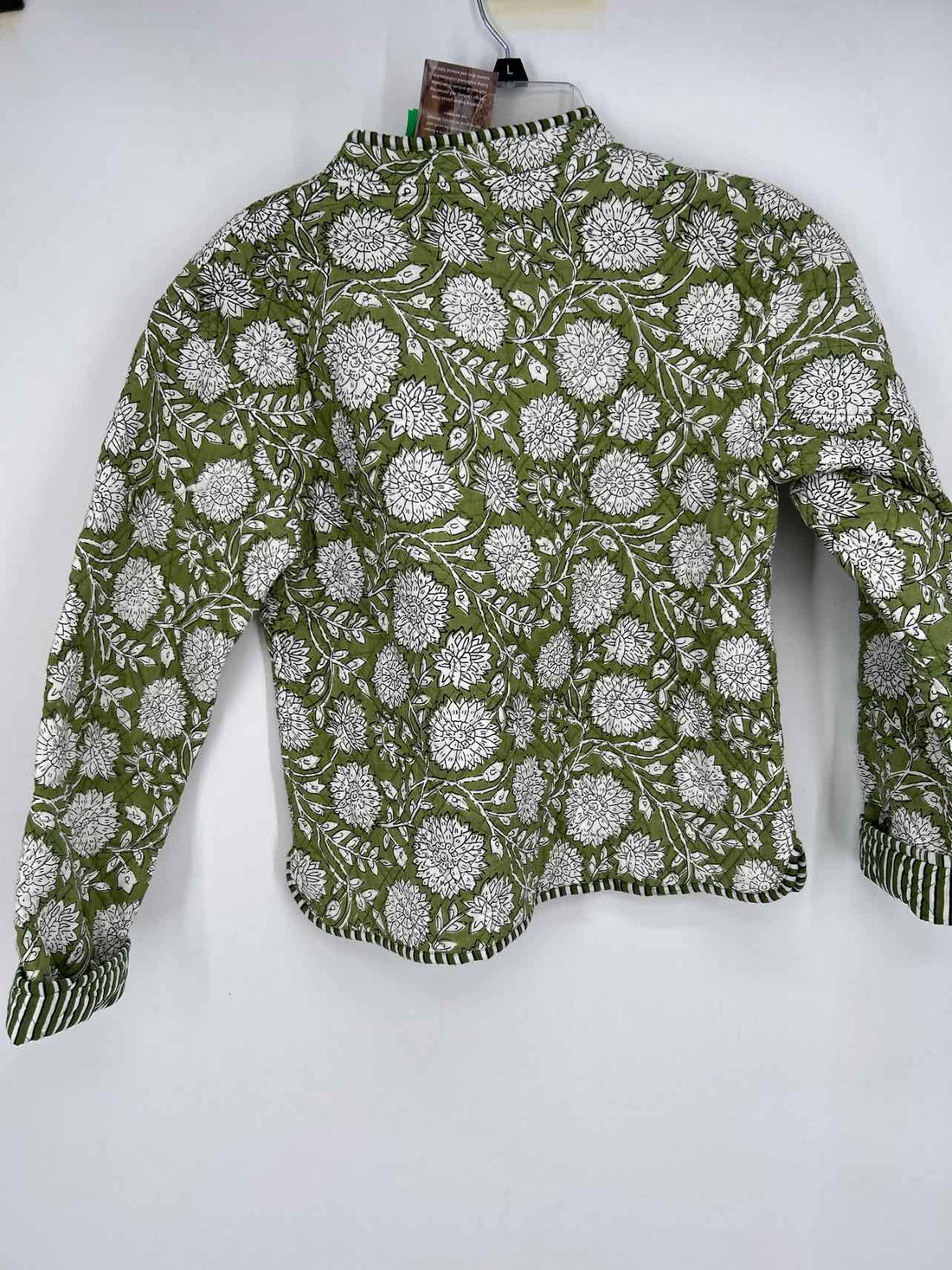 Temple of Treasures Size S Green Floral Quilted NWT Jacket