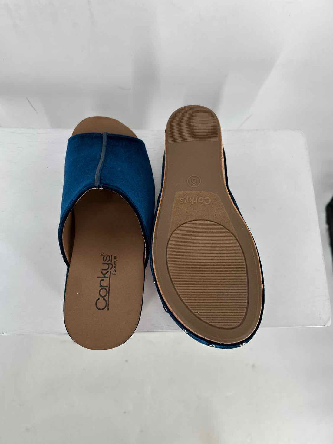 Corkys Women Size 6 Dark Blue New Wedges