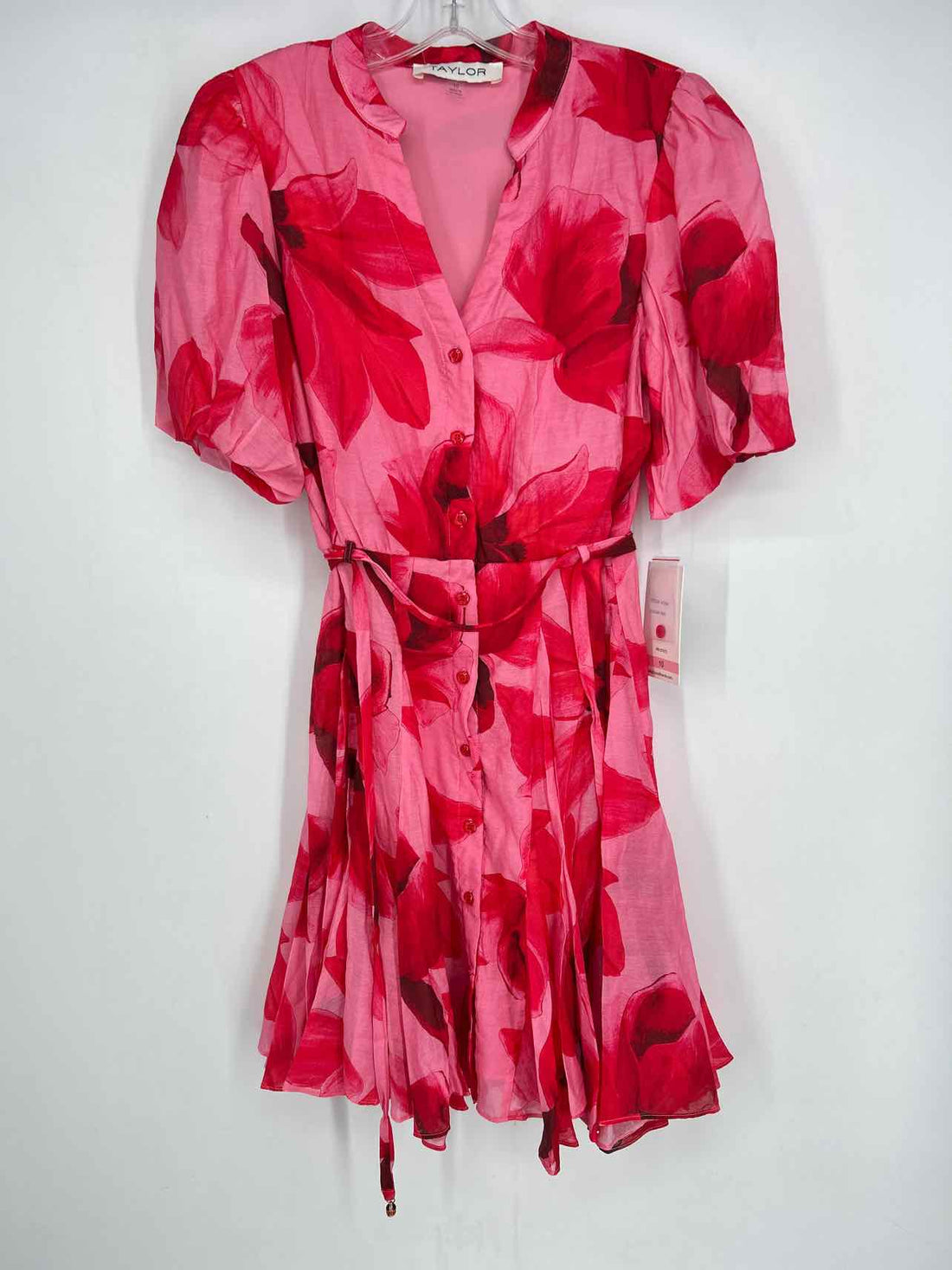 Taylor Size 10 Pink & Red NWT Dress